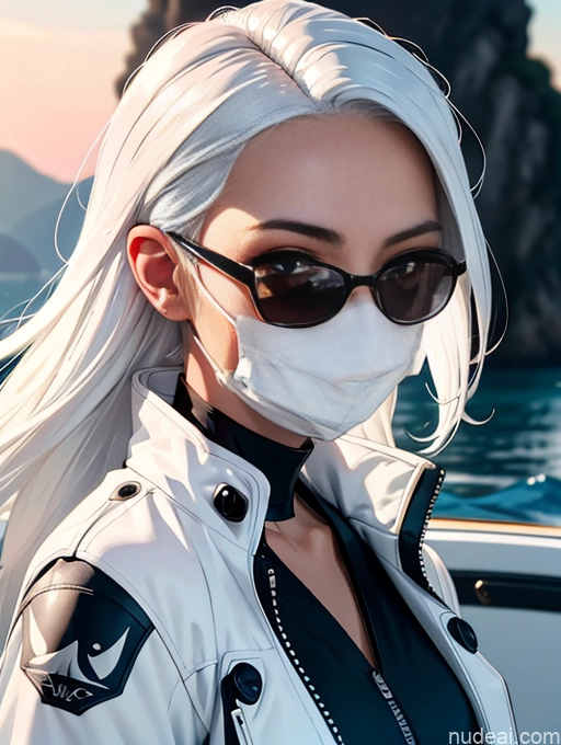 related ai porn images free for White Hair Seductive Sunglasses Face Mask Ninja Jacket Yacht Straight