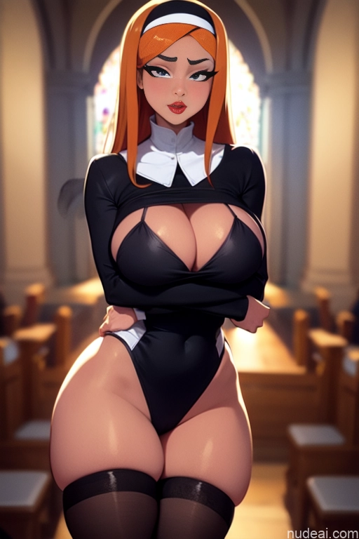 related ai porn images free for Lingerie Model Busty Perfect Boobs Beautiful Big Ass Thick Long Legs Tall Perfect Body Long Hair 20s Serious Ginger German Church Goth Witch Tunic High Socks Nun