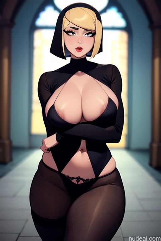 related ai porn images free for Lingerie Model Busty Perfect Boobs Beautiful Big Ass Thick Long Legs Tall Perfect Body 20s Serious German Church Goth Nun Bobcut Blonde Witch