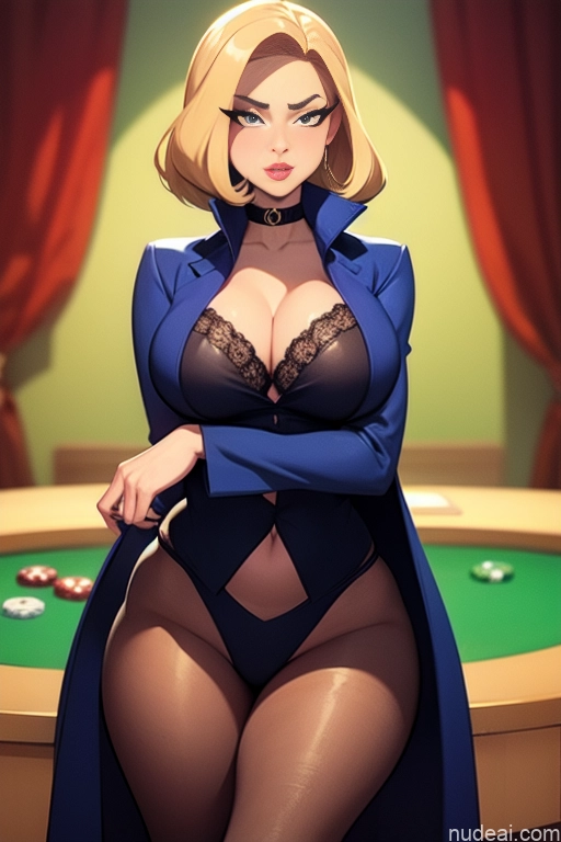 related ai porn images free for Busty Perfect Boobs Beautiful Thick Tall Perfect Body Long Legs Lingerie Model 20s Serious Blonde Bobcut German Fur Tailcoat Casino