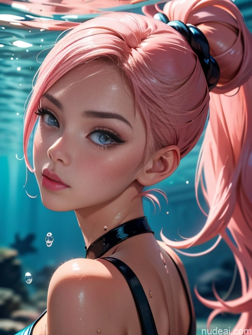 related ai porn images free for Pouting Lips 18 Small Tits Model Big Ass Japanese Pink Hair Hair Tied Up One Piece Swimsuit Underwater