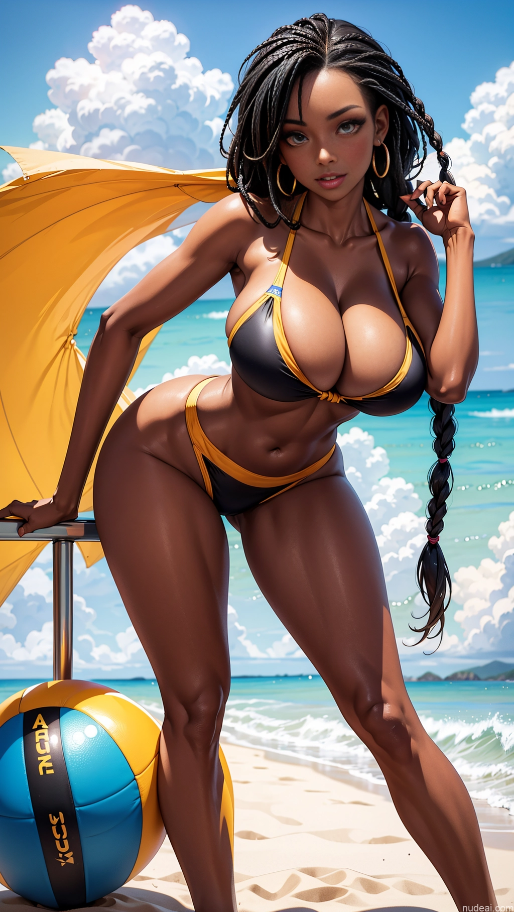 related ai porn images free for Sorority Busty Huge Boobs Perfect Boobs Beautiful Lipstick Big Ass Big Hips Long Legs Perfect Body Tanned Skin Dark Skin 20s Braided African Soft + Warm Bright Lighting Detailed Beach Volleyball Black Hair