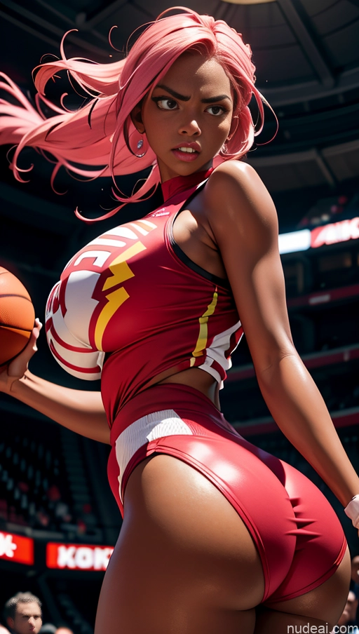 related ai porn images free for Sorority Busty Huge Boobs Perfect Boobs Beautiful Lipstick Big Ass Big Hips Long Legs Perfect Body 20s Braided African Soft + Warm Bright Lighting Detailed Dark Skin Tanned Skin Serious Basketball Angry Pink Hair