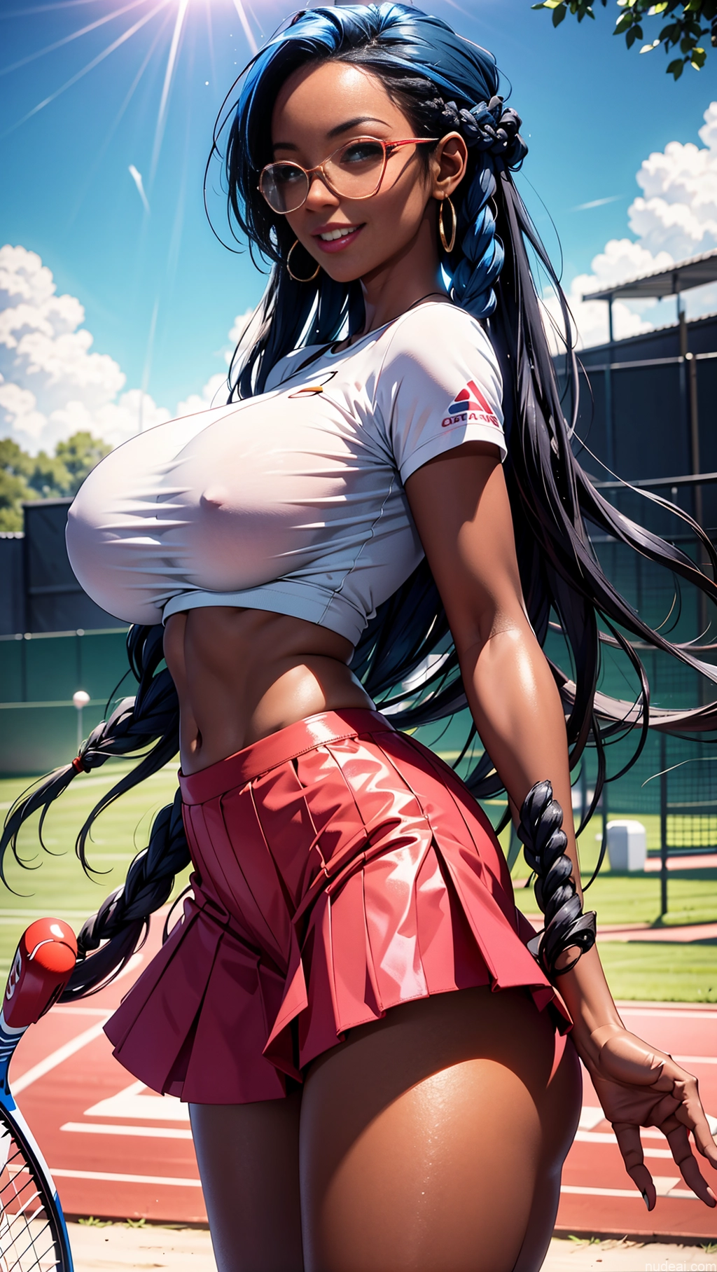 related ai porn images free for Sorority Busty Huge Boobs Perfect Boobs Beautiful Lipstick Big Ass Big Hips Long Legs Perfect Body Tanned Skin Dark Skin 20s Braided African Soft + Warm Bright Lighting Detailed Tennis Happy Blue Hair Glasses