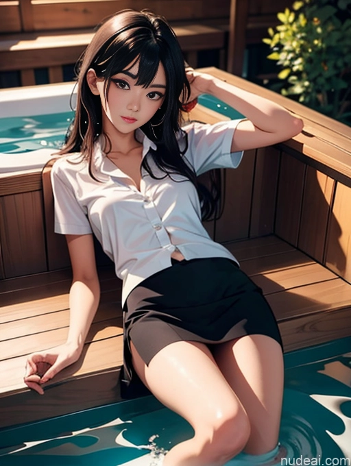 related ai porn images free for Model One Beautiful Skinny 18 Black Hair Long Hair Japanese Hot Tub On Back Thai University Uniform V1