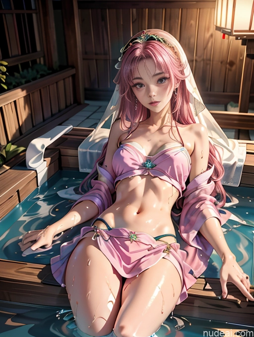 related ai porn images free for Model One Beautiful Skinny 18 Pink Hair Long Hair Japanese Hot Tub On Back China Goddess Fashion