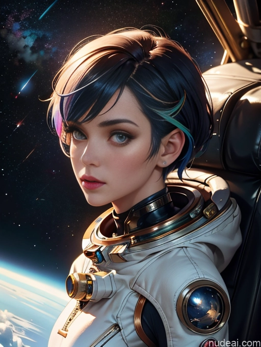 related ai porn images free for Steampunk Space Suit Close-up View Pixie