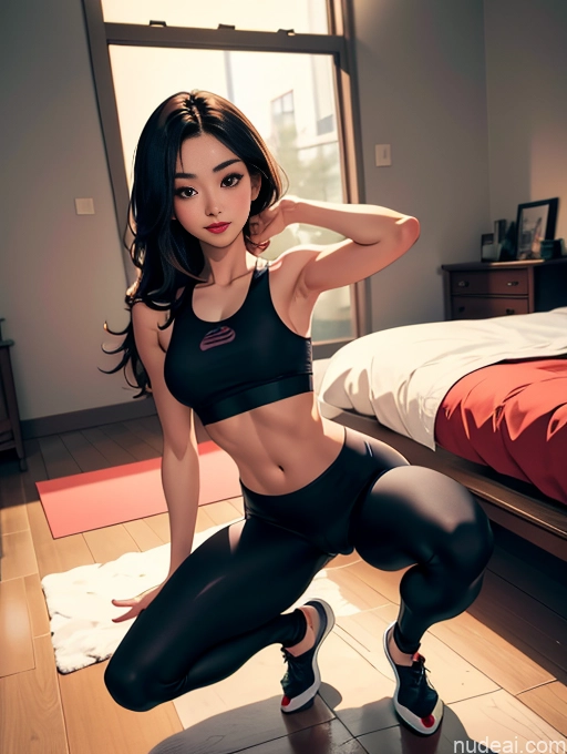 related ai porn images free for Model One Perfect Boobs Beautiful Lipstick Small Ass Perfect Body Short 18 Seductive Sexy Face Brunette Korean Bedroom Front View Squatting Happy Long Hair Yoga Pants Crop Top