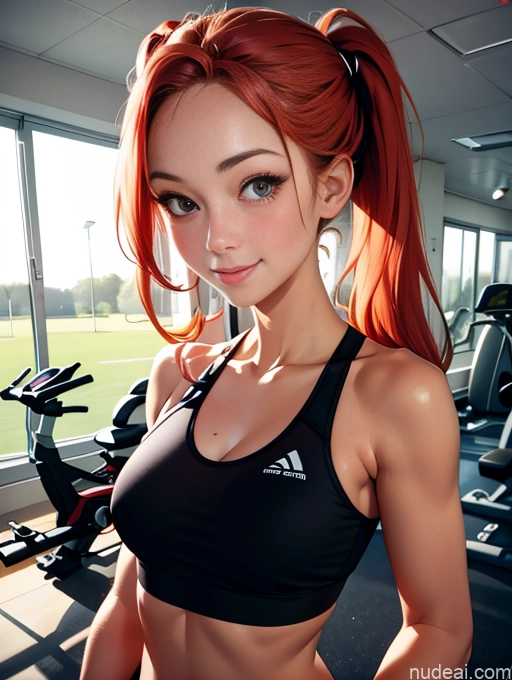 related ai porn images free for Wife Or Girlfriend Beautiful Perfect Body 18 Happy Ginger Pigtails German Warm Anime Gym Sports Sports Bra