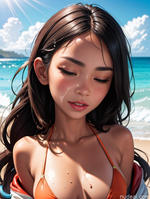 related ai porn images free for Tanned Skin Orgasm Pubic Hair Busty Long Hair Bomber Beach Microkini Cumshot Brunette