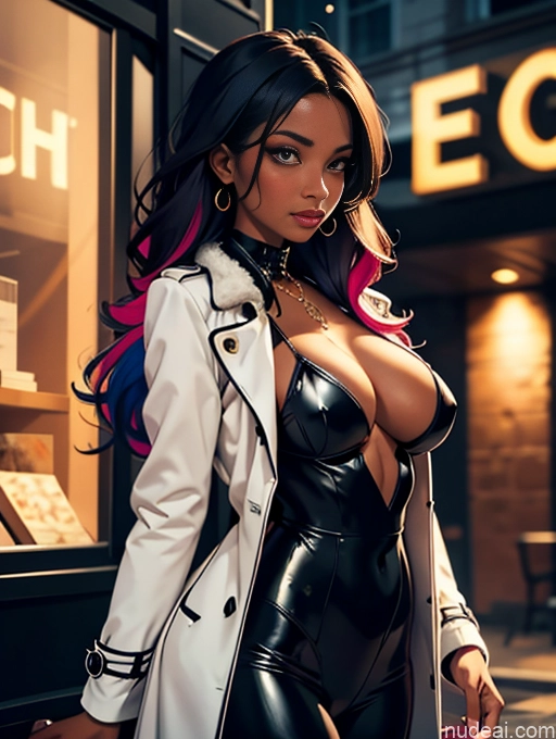 related ai porn images free for Model One Beautiful Perfect Body Seductive Sexy Face Soft Anime Detailed Busty Thick Brunette Long Hair Italian Front View Fur Harem Pants Stylish Trench Coat Jewelry Perfect Boobs Suit Goth Chemise Dark Skin Club