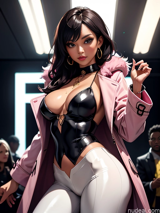 related ai porn images free for Model One Beautiful Perfect Body Seductive Sexy Face Soft Anime Detailed Busty Thick Brunette Long Hair Italian Front View Fur Harem Pants Stylish Trench Coat Jewelry Perfect Boobs Suit Goth Chemise Dark Skin Club
