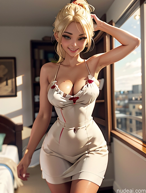 related ai porn images free for Bedroom Tanned Skin Busty Hourglass Sundress Ponytail Happy Blonde