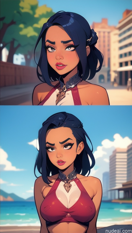 related ai porn images free for Serious Khorne Close-up View Dark Skin Pubic Hair Perfect Boobs BiBiDongYoung Blue Hair Lipstick