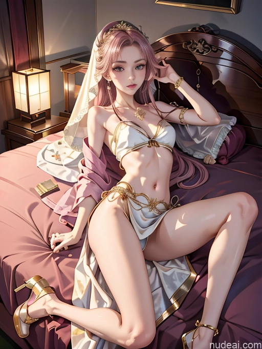 related ai porn images free for Model One Beautiful Skinny 18 Long Hair Japanese Bedroom Seductive Pink Hair On Back High Heels China Goddess Fashion