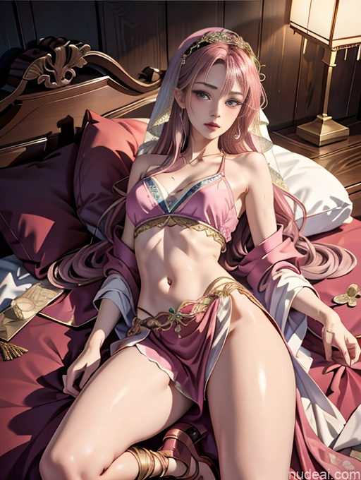 related ai porn images free for Model One Beautiful Skinny 18 Long Hair Japanese Bedroom Seductive Pink Hair On Back High Heels China Goddess Fashion