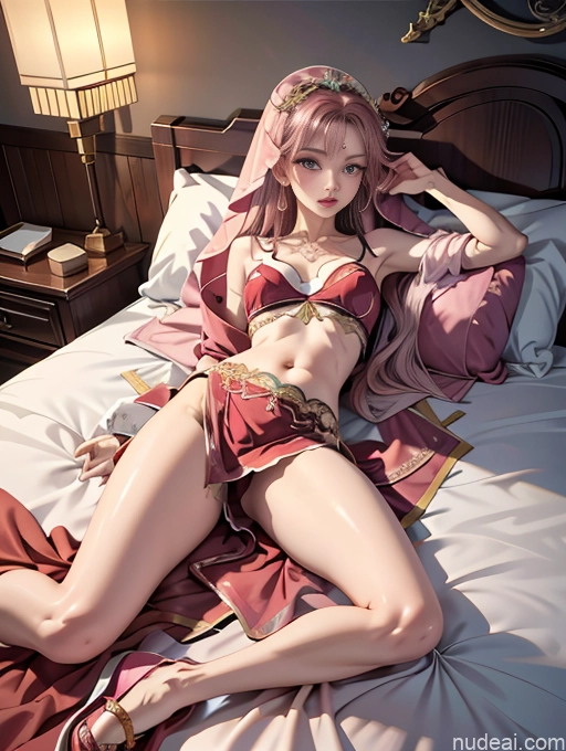 related ai porn images free for Model One Beautiful Skinny 18 Long Hair Japanese Bedroom Seductive Pink Hair On Back High Heels China Goddess Fashion