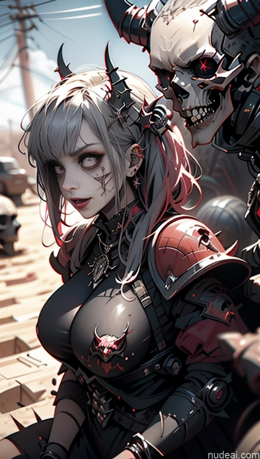 related ai porn images free for Serious Desert Close-up View Perfect Boobs Lipstick Devil Khorne Demon Style Vampire Gothic Punk Girl Huge Boobs Bra Pull Down