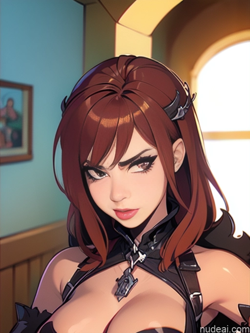related ai porn images free for Perfect Boobs Serious Close-up View Khorne BiBiDongYoung Demon Style Bra Pull Down