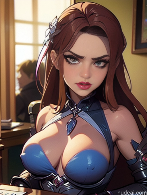related ai porn images free for Perfect Boobs Serious Close-up View Khorne BiBiDongYoung Demon Style Bra Pull Down