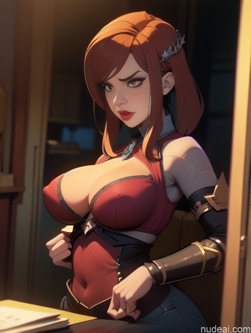 related ai porn images free for Perfect Boobs Serious Close-up View Khorne BiBiDongYoung Demon Style Bra Pull Down