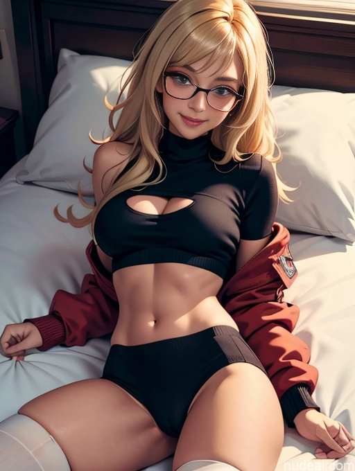 related ai porn images free for Busty Pubic Hair Tanned Skin Bedroom Thigh Socks Jewelry Blonde Bangs POV Missionary Happy Crop Top Sweater Glasses Bomber Panties