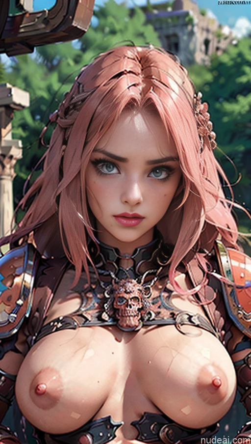 related ai porn images free for Pubic Hair Serious Close-up View Khorne Huge Tits, Hard Nipples Bra Pull Down Pink Hair Greek Clothes Spread_legs, Pussy, Split_legs