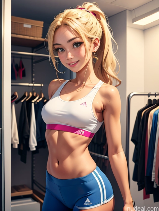related ai porn images free for Busty Pubic Hair Tanned Skin Blonde Jewelry Sports Sports Bra Happy Ponytail Changing Room