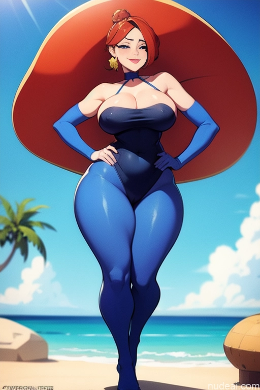 related ai porn images free for Woman One Busty Perfect Boobs Small Tits Beautiful Big Ass Thick Tall Tanned Skin Oiled Body Perfect Body 20s Happy Seductive Ginger French Hair Bun Illustration Beach Front View Nude Bright Lighting Simple
