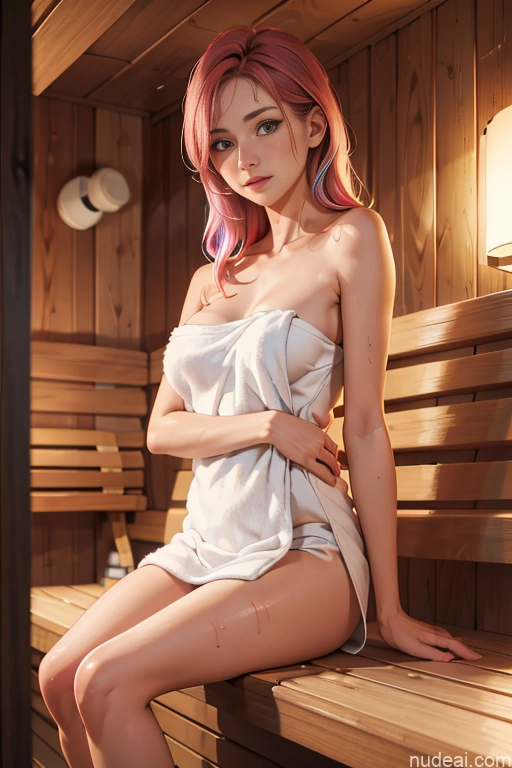 Sauna With Towel Nice