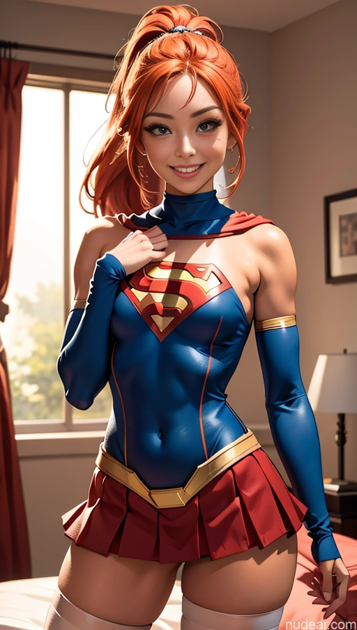 related ai porn images free for Busty Pubic Hair Tanned Skin Bedroom Thigh Socks Jewelry Ginger Ponytail Happy Micro Skirt Superhero