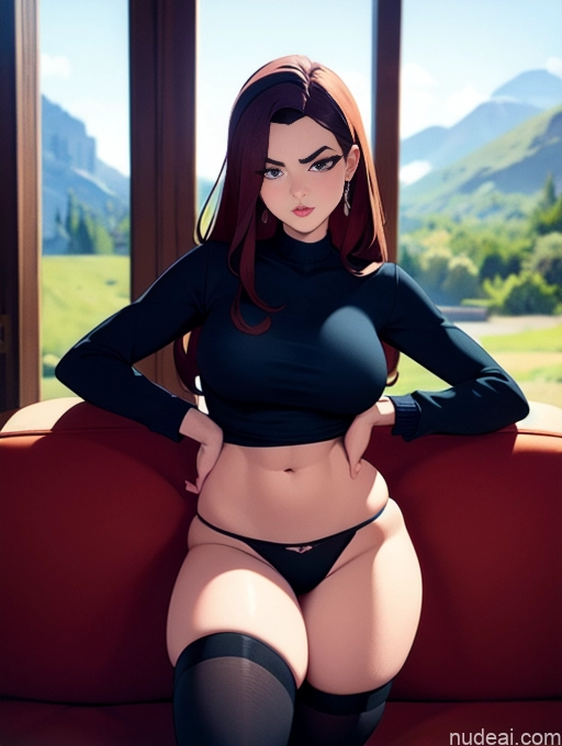 related ai porn images free for Model Beautiful Tall Perfect Body Long Hair 18 Serious Brunette Dutch Mountains Panties Sweater High Socks