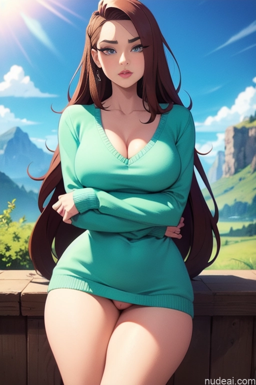related ai porn images free for Model Beautiful Tall Perfect Body Long Hair 18 Serious Brunette Dutch Mountains Panties Sweater High Socks