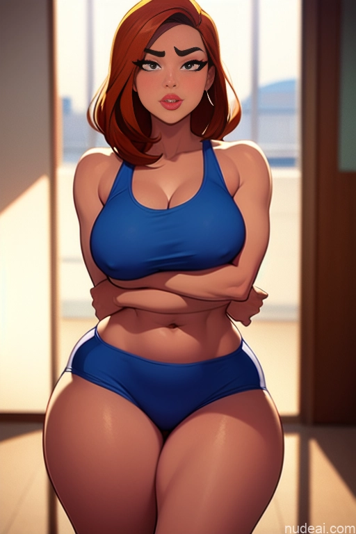 related ai porn images free for Woman Perfect Boobs Beautiful Thick Tall Perfect Body 20s Serious Ginger Bobcut Czech Gym Short Shorts Sports Bra