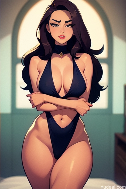 related ai porn images free for Woman Beautiful Perfect Body Tall 18 Serious Brunette Long Hair Dutch Bedroom Nude Gold Jewelry
