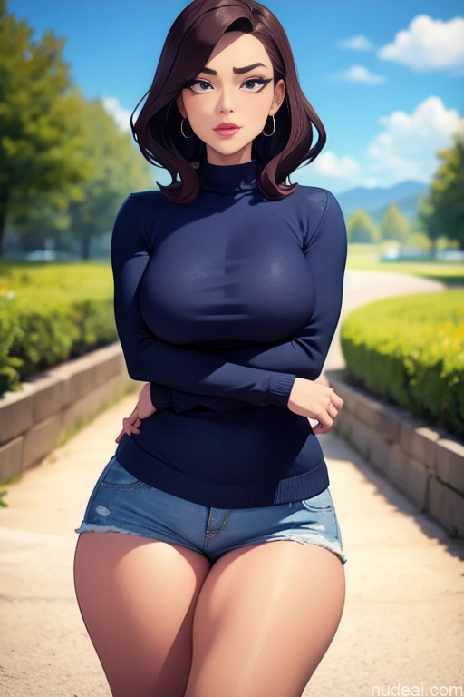 related ai porn images free for Model Beautiful Tall Perfect Body Long Hair 18 Serious Brunette Dutch Mountains Short Shorts Sweater