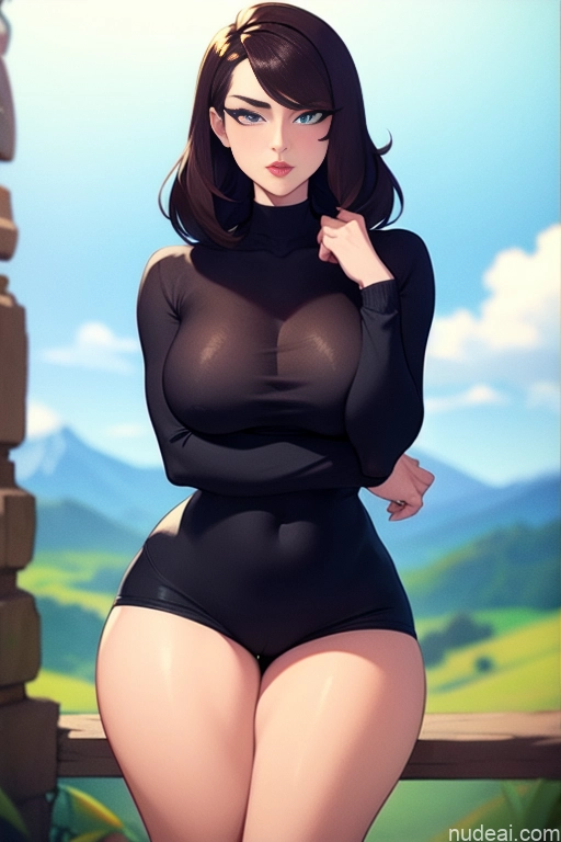 related ai porn images free for Model Beautiful Tall Perfect Body Long Hair 18 Serious Brunette Dutch Mountains Short Shorts Sweater