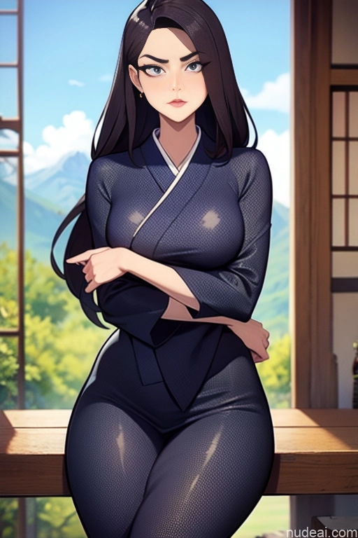 related ai porn images free for Model Beautiful Tall Perfect Body Long Hair 18 Serious Brunette Dutch Mountains Kimono