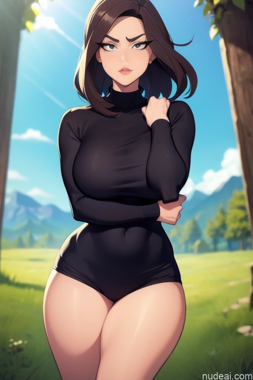 related ai porn images free for Model Beautiful Tall Perfect Body Long Hair 18 Serious Brunette Dutch Mountains Short Shorts Sweater