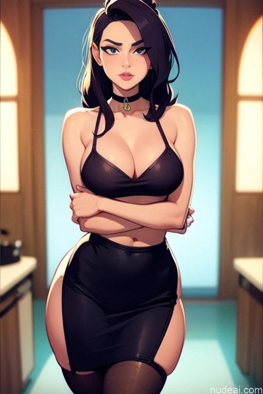 related ai porn images free for Model Beautiful Tall Perfect Body 18 Serious Ginger Long Hair Dutch Kitchen Choker Micro Skirt Waitress Maid