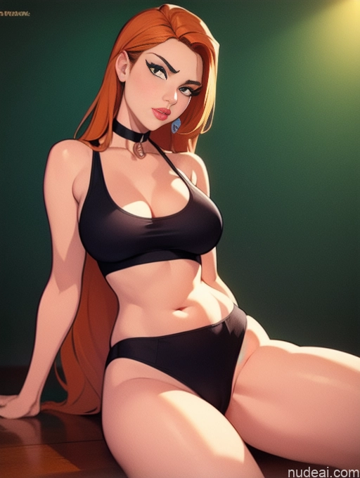 related ai porn images free for Woman Beautiful Tall Perfect Body 20s Serious Ginger Long Hair Dutch Choker Tank Top Panties Wine Bar