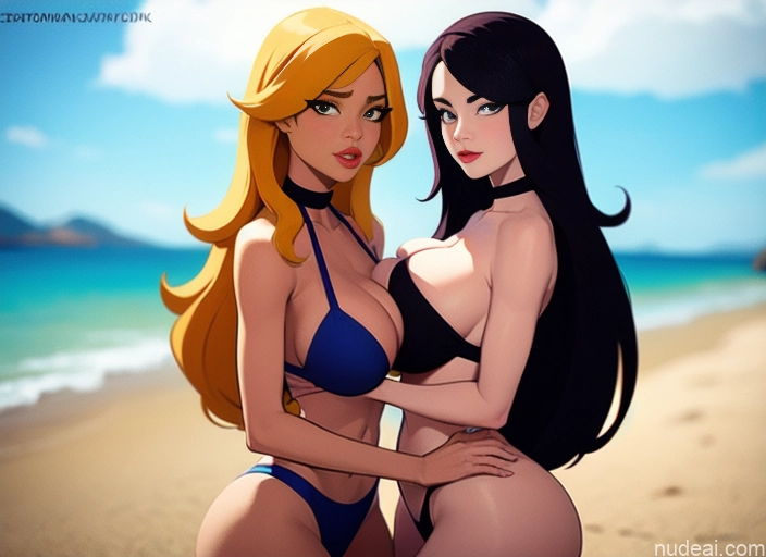 related ai porn images free for Woman Beautiful Tall Perfect Body 20s Serious Brunette Long Hair Dutch Beach Bikini Choker