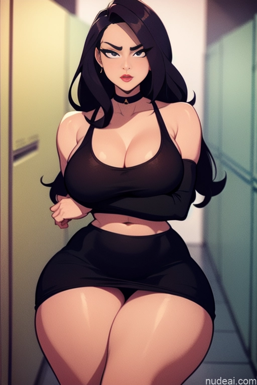 related ai porn images free for Model Beautiful Tall Perfect Body 20s Serious Ginger Long Hair Dutch Locker Room Tank Top Choker Blouse Long Skirt High Socks