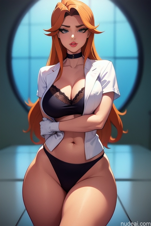 related ai porn images free for Woman Beautiful Tall Perfect Body 20s Serious Ginger Long Hair Dutch Hospital Doctor Lab Coat Nurse