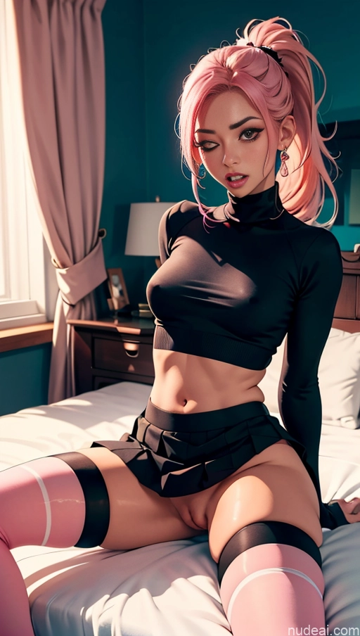 related ai porn images free for Pubic Hair Tanned Skin Pink Hair Bedroom Micro Skirt Thigh Socks Jewelry Busty Sweater Ponytail POV Missionary Orgasm Shocked Crop Top