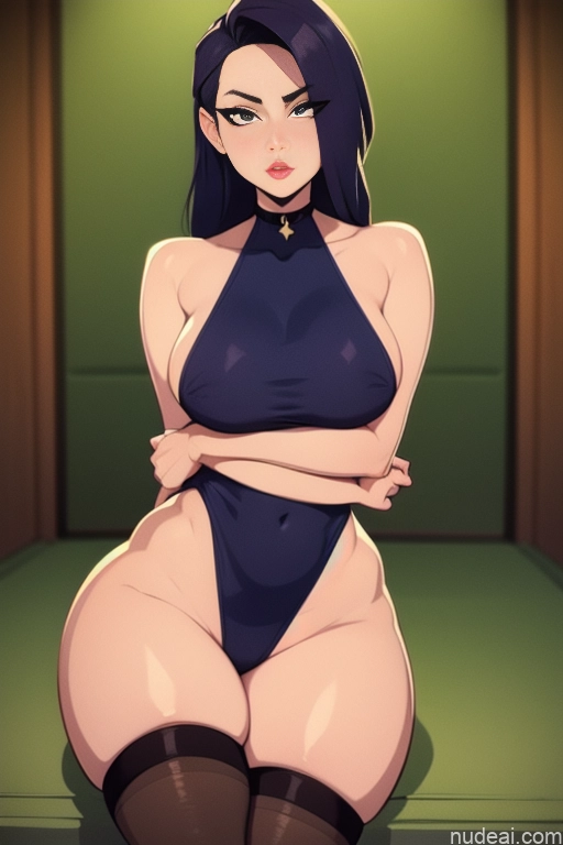 related ai porn images free for Woman One Beautiful Tall Perfect Body 20s Serious Dutch Ginger Long Hair Sauna Choker Thigh Socks One Piece Swimsuit