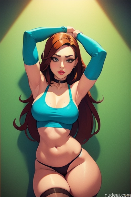 related ai porn images free for Woman One Beautiful Tall Perfect Body Long Hair 20s Serious Ginger Dutch Choker Panties Tank Top Thigh Socks Shower