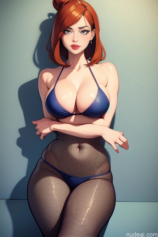 related ai porn images free for Woman One Beautiful Tall Perfect Body 20s Serious Dutch Beach Bikini 60s Ginger Hair Bun