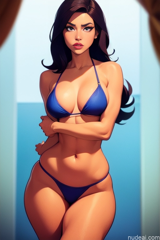 related ai porn images free for Woman One Beautiful Tall Perfect Body 20s Serious Dutch Bright Lighting Microkini Ginger Long Hair 90s Gym