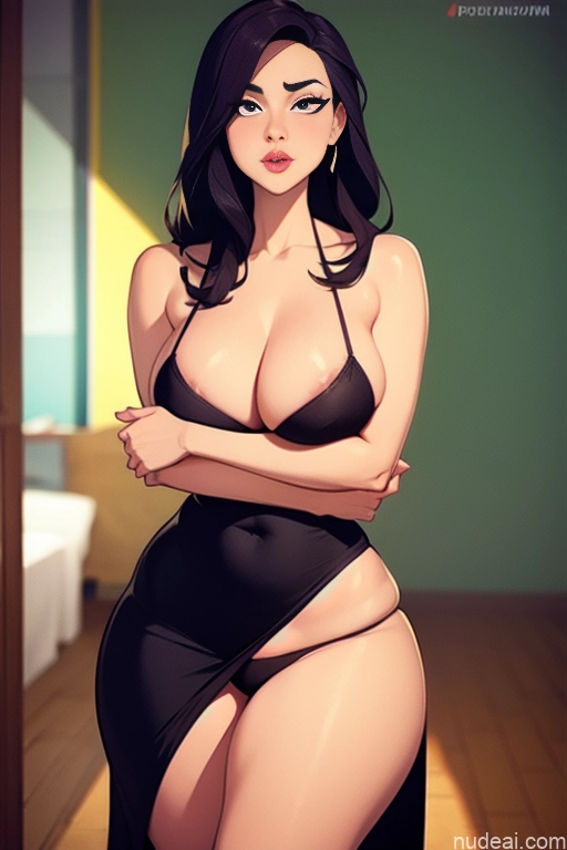 related ai porn images free for Woman Beautiful Tall Perfect Body Long Hair 20s Serious Ginger Dutch Bedroom Casual Dress